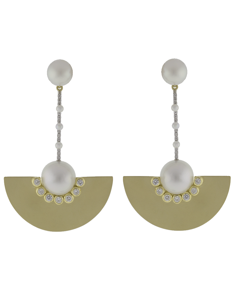 IRENE NEUWIRTH JEWELRY-South Sea Pearl Earrings-YELLOW GOLD