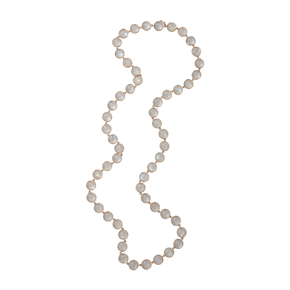 IRENE NEUWIRTH JEWELRY-Cabochon Rainbow Moonstone Necklace-ROSE GOLD