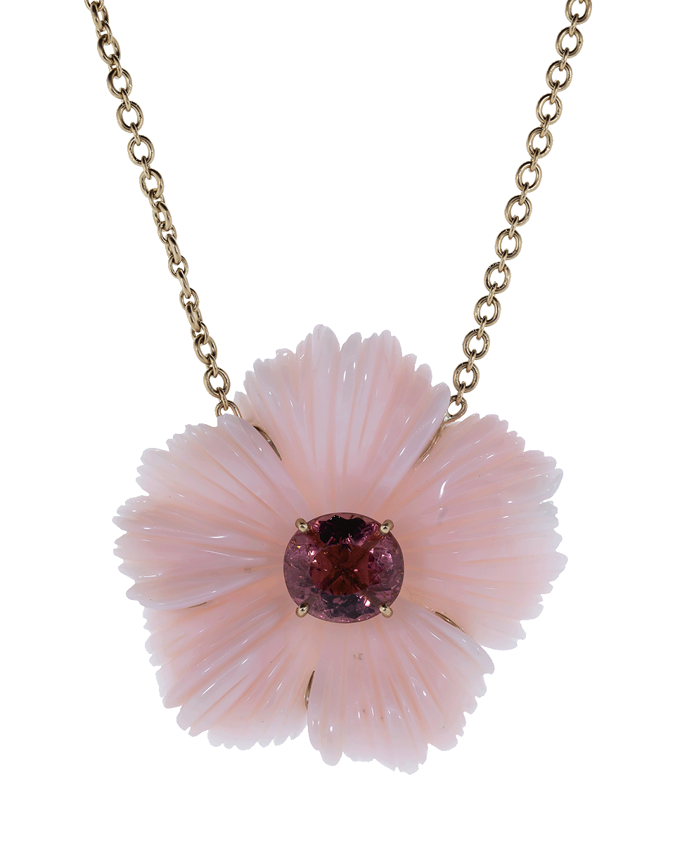 IRENE NEUWIRTH JEWELRY-Opal and Tourmaline Flower Necklace-ROSE GOLD