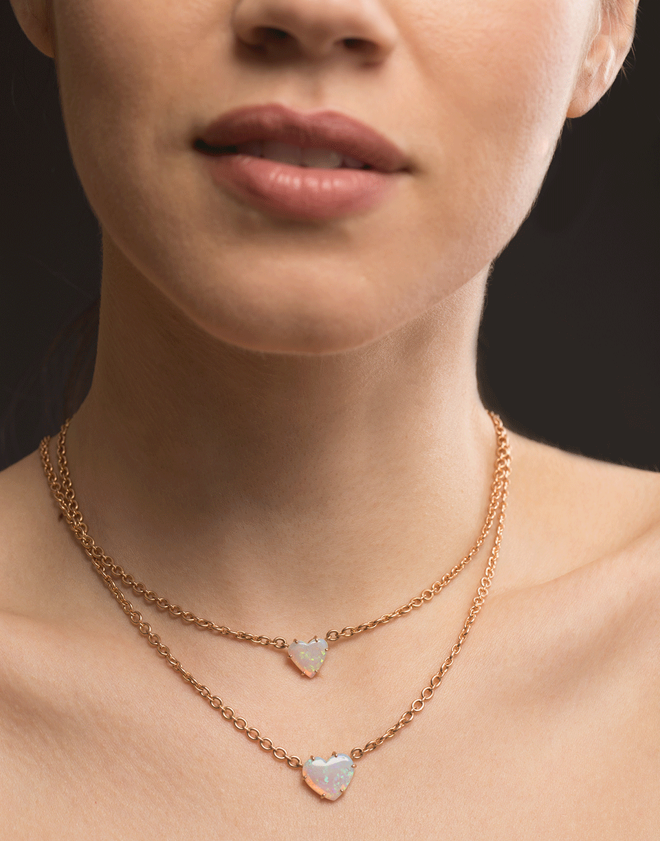IRENE NEUWIRTH JEWELRY-Opal Heart Necklace 1.21cts-ROSE GOLD