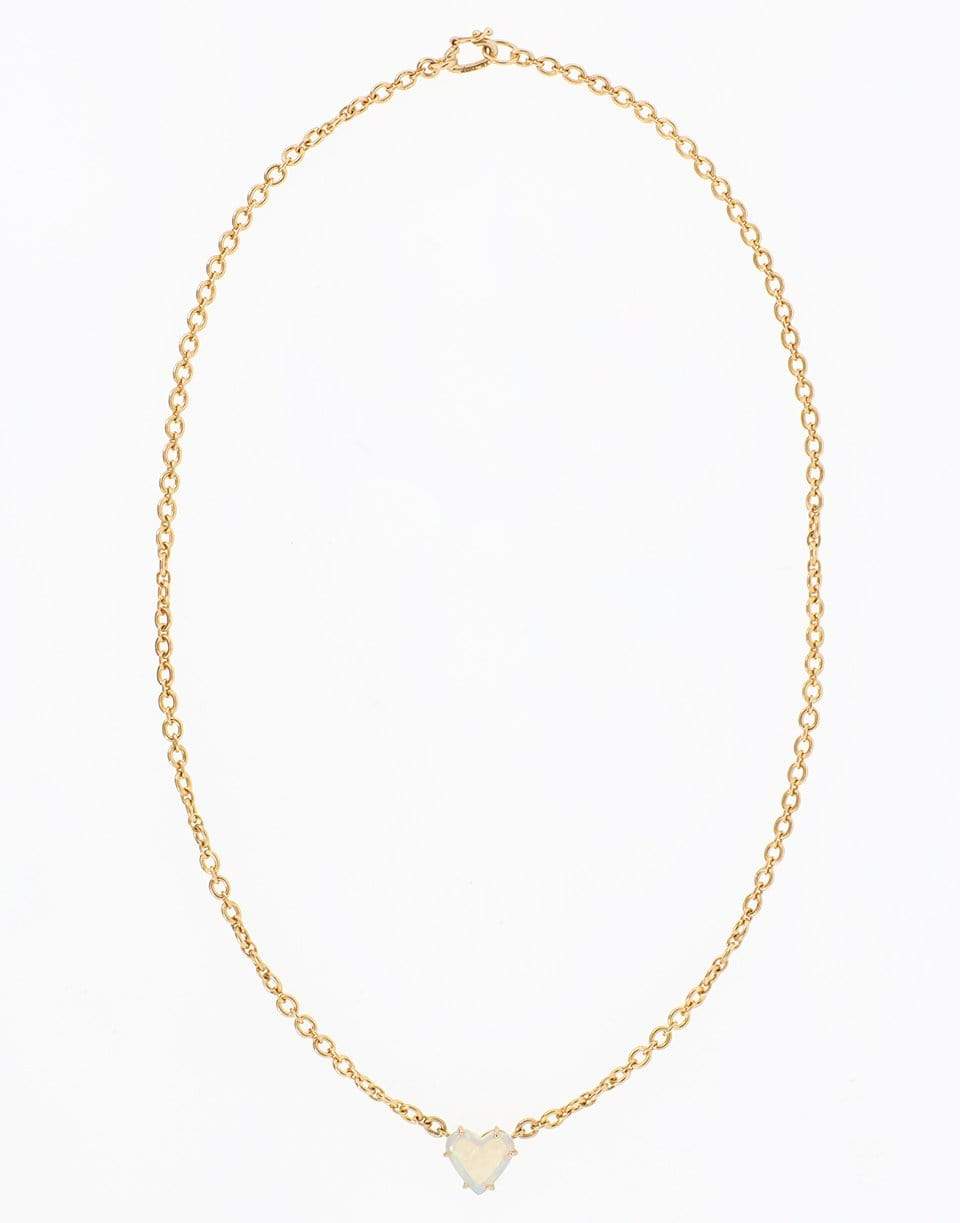 IRENE NEUWIRTH JEWELRY-Opal Heart Necklace 1.21cts-ROSE GOLD