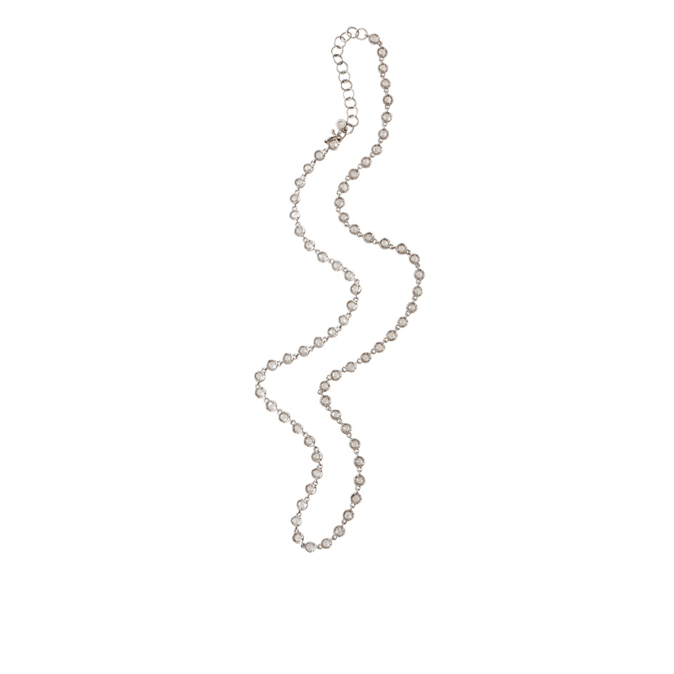 IRENE NEUWIRTH JEWELRY-Rose Cut Diamond Chain Necklace-WHITE GOLD