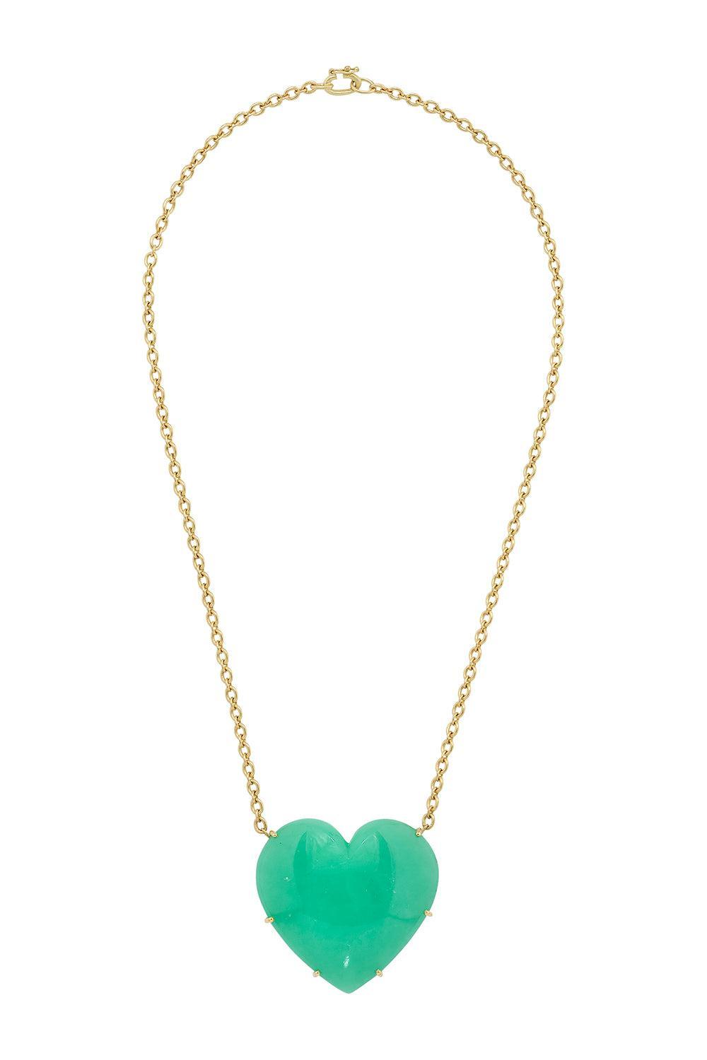 Chrysoprase Love Necklace-YELLOW GOLD-JEWELRYFINE JEWELNECKLACE O-IRENE NEUWIRTH JEWELRY