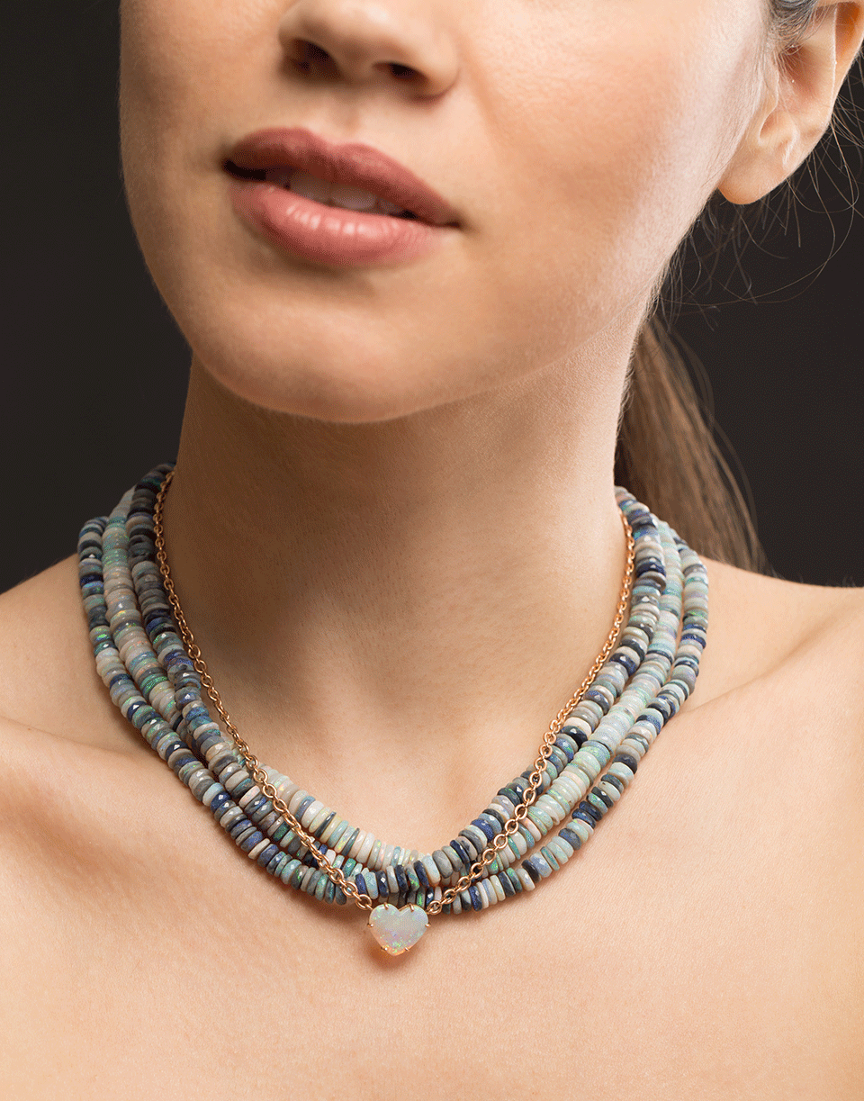 IRENE NEUWIRTH JEWELRY-Opal Bead Necklace-YELLOW GOLD