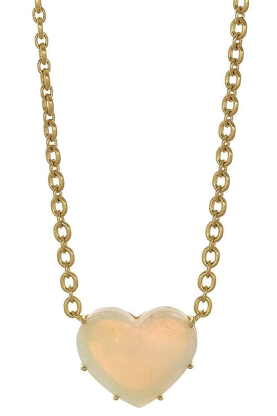 IRENE NEUWIRTH JEWELRY-Opal Heart Necklace-YELLOW GOLD