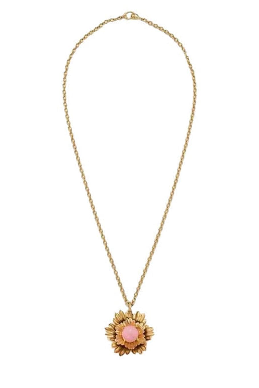 IRENE NEUWIRTH JEWELRY-Pink Opal Super Bloom Necklace-YELLOW GOLD