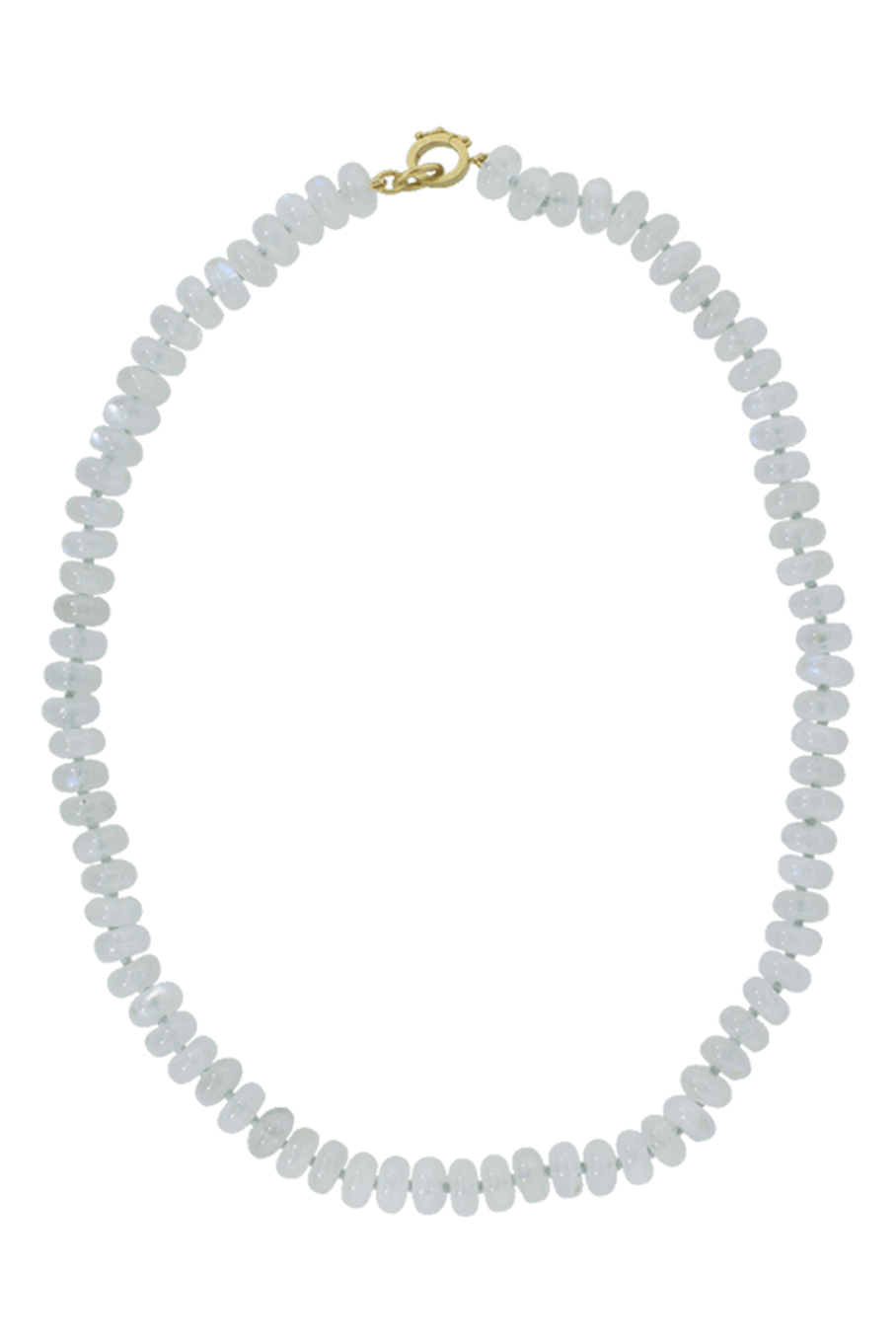 IRENE NEUWIRTH JEWELRY-Rainbow Moonstone Bead Necklace-YELLOW GOLD