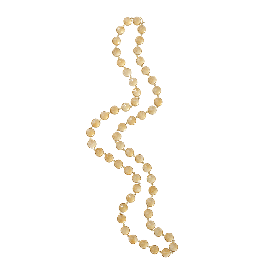 IRENE NEUWIRTH JEWELRY-Rose Cut Citrine Necklace-YELLOW GOLD