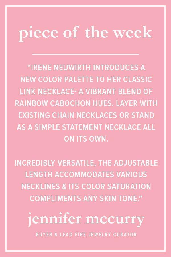 IRENE NEUWIRTH JEWELRY-Small Classic Link Mixed Multi Necklace-YELLOW GOLD