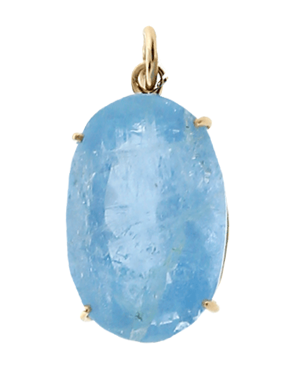 IRENE NEUWIRTH JEWELRY-Fine Aquamarine Charm-ROSE GOLD