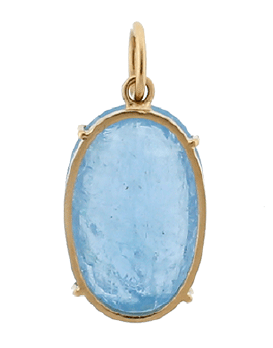 IRENE NEUWIRTH JEWELRY-Fine Aquamarine Charm-ROSE GOLD