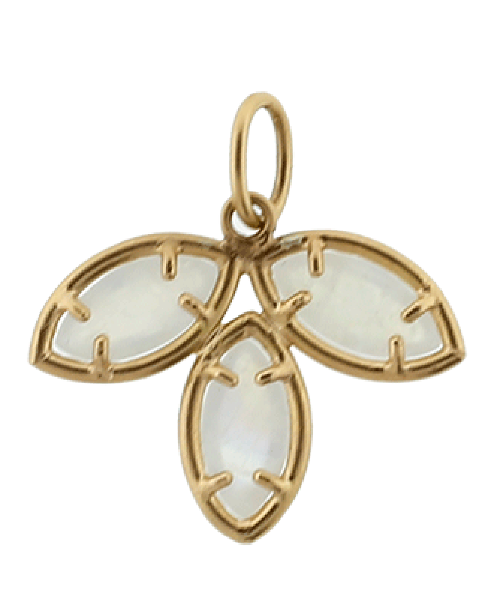 IRENE NEUWIRTH JEWELRY-Rainbow Moonstone And Diamond Charm-ROSE GOLD