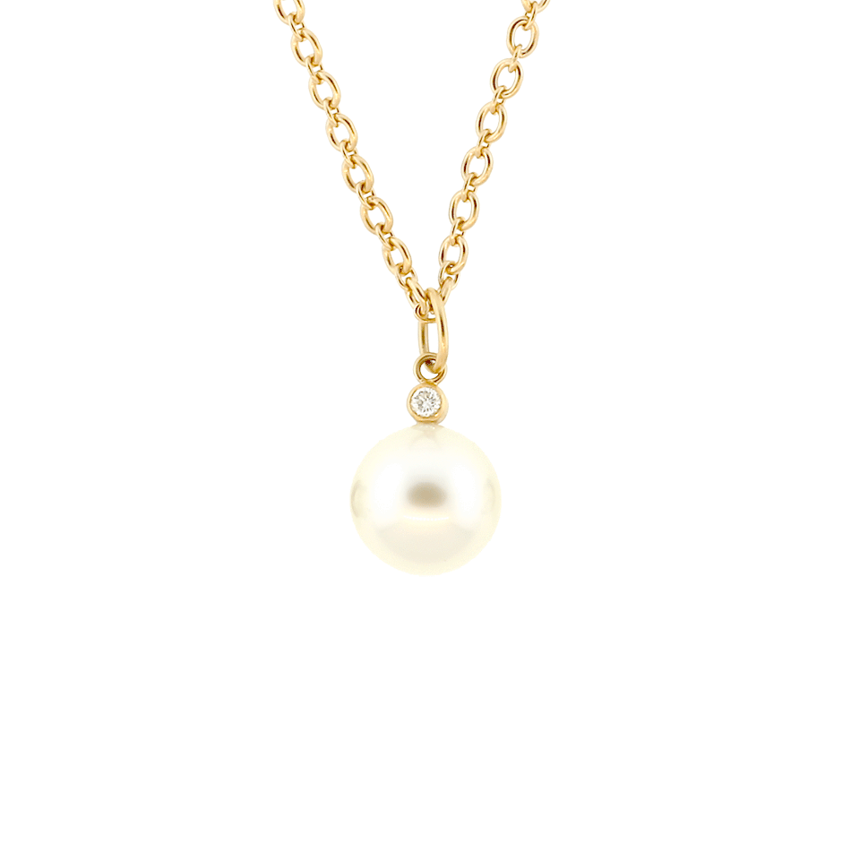 IRENE NEUWIRTH JEWELRY-South Sea Pearl And Diamond Charm-ROSE GOLD