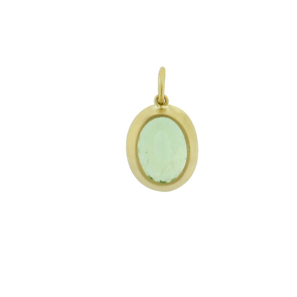 IRENE NEUWIRTH JEWELRY-Green Tourmaline Charm-YELLOW GOLD