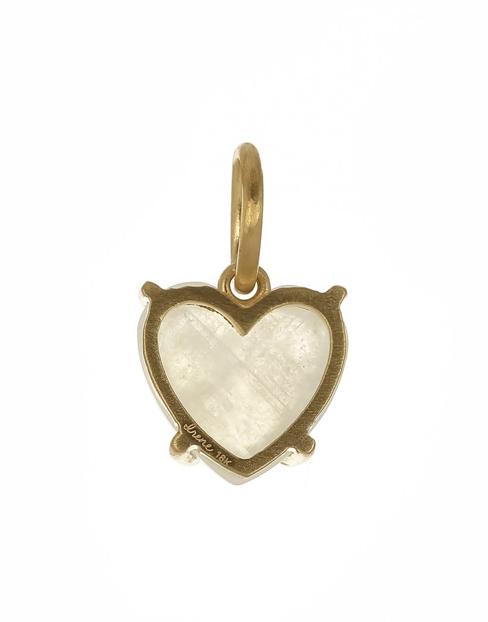 IRENE NEUWIRTH JEWELRY-Rainbow Moonstone Heart Pendant-YELLOW GOLD