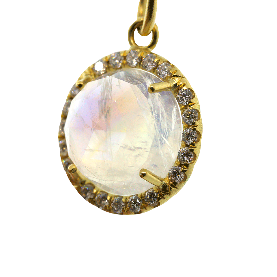 IRENE NEUWIRTH JEWELRY-Rainbow Moonstone Pendant-YELLOW GOLD