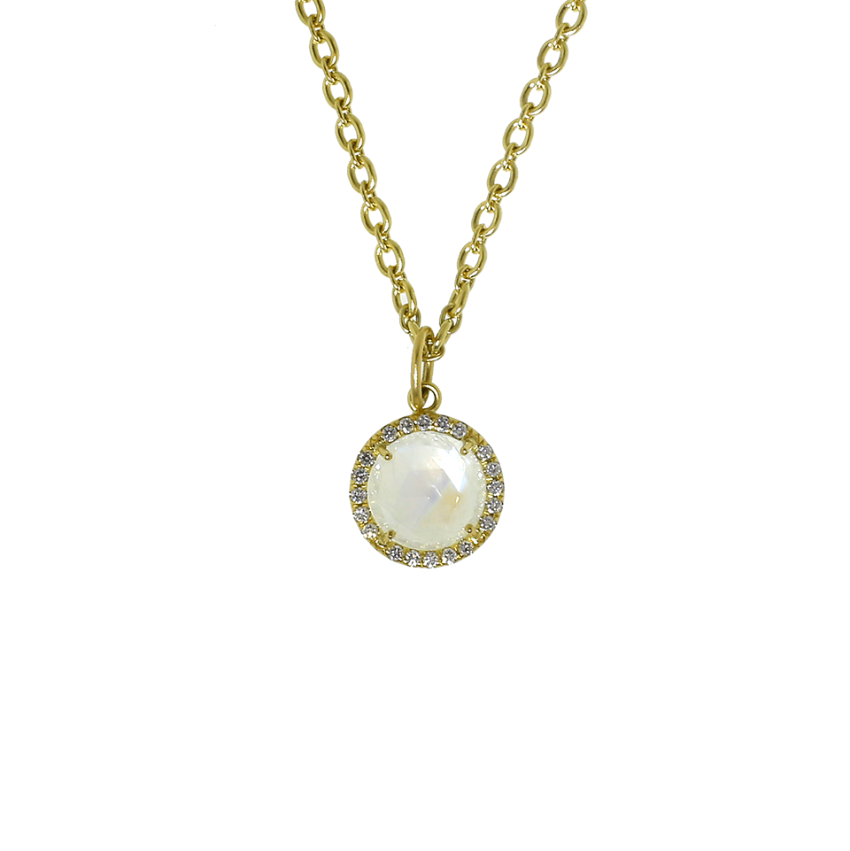 IRENE NEUWIRTH JEWELRY-Rainbow Moonstone Pendant-YELLOW GOLD