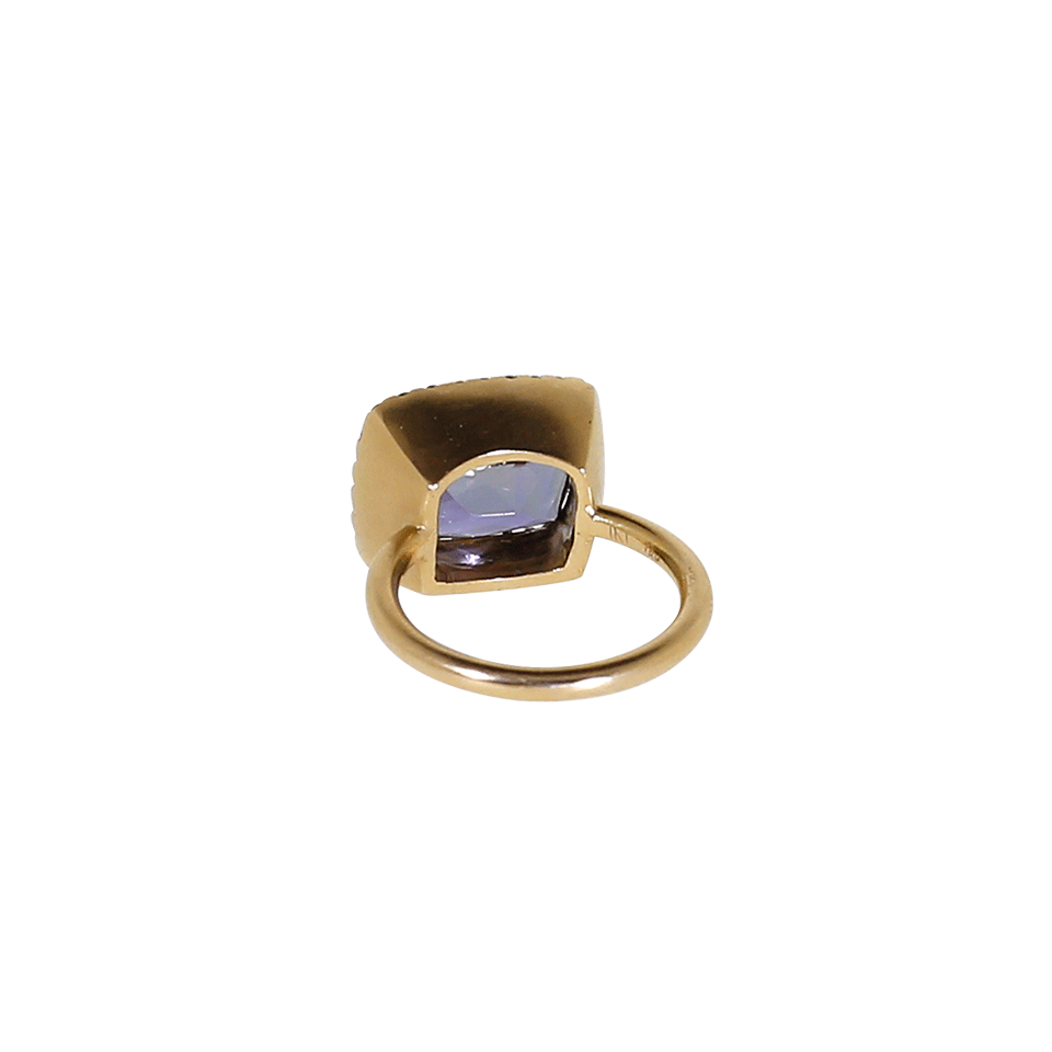 IRENE NEUWIRTH JEWELRY-Ocean Tanzanite And Diamond Pave Ring-ROSE GOLD