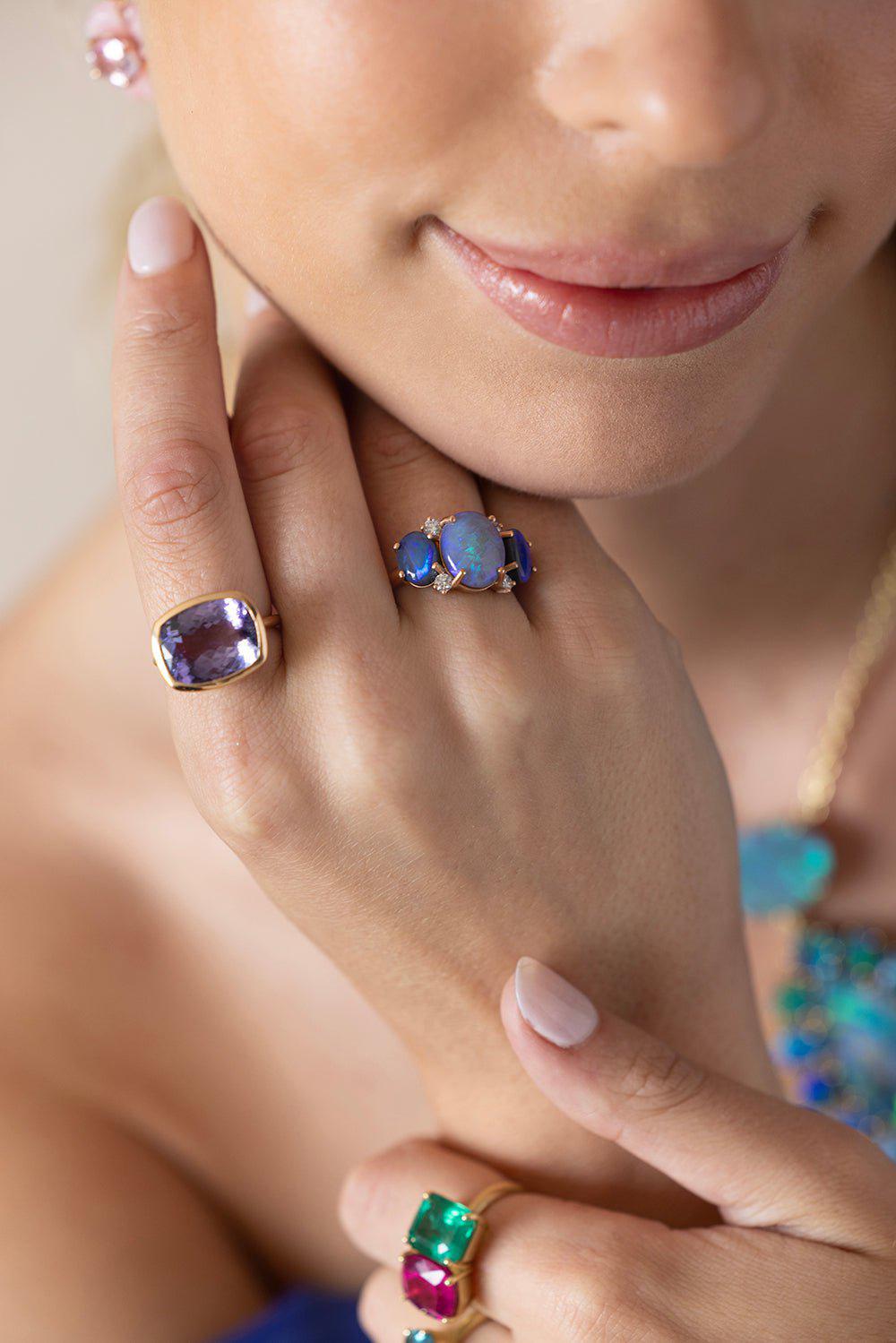IRENE NEUWIRTH JEWELRY-Diamond Opal Ring-ROSE GOLD