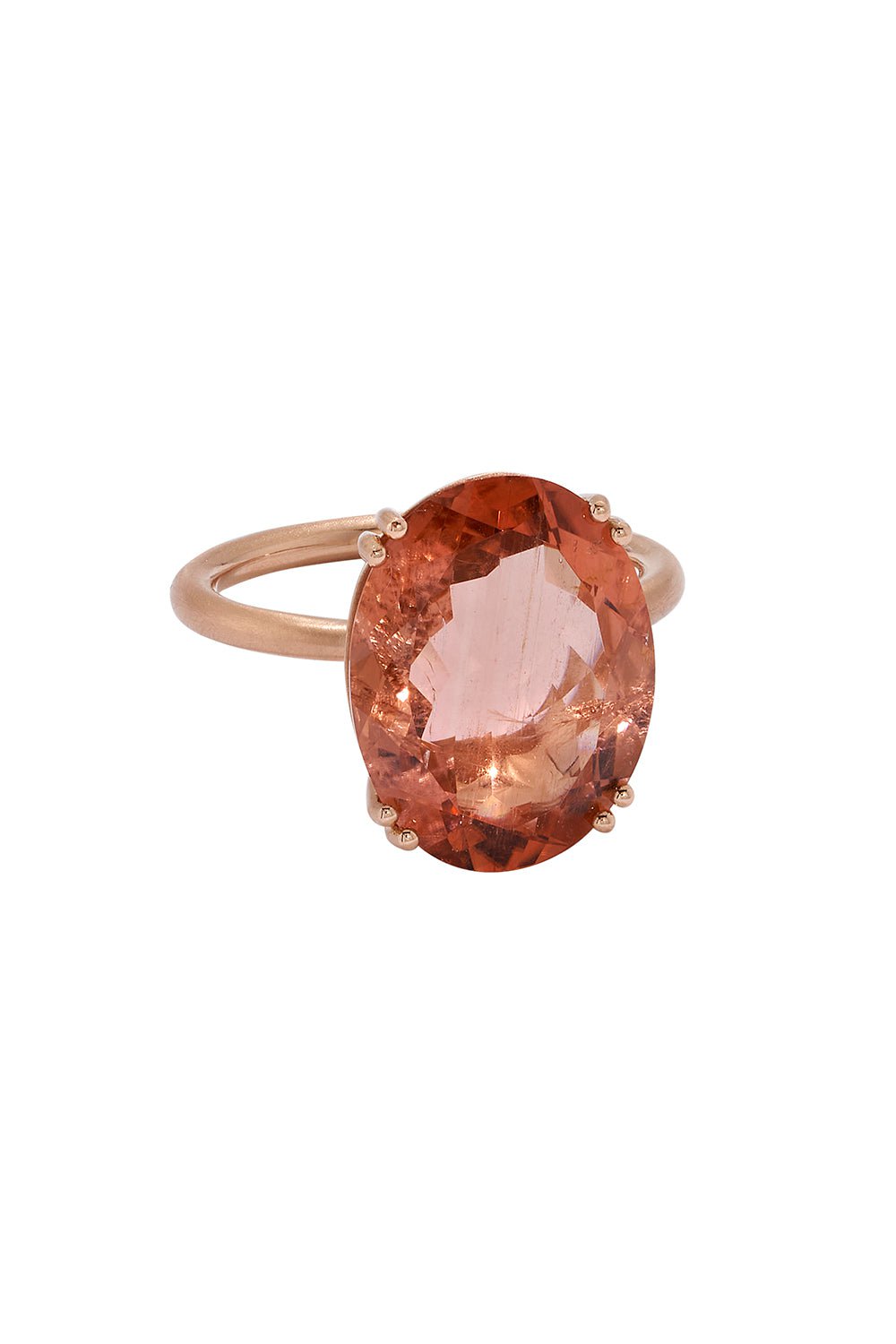IRENE NEUWIRTH JEWELRY-Gemmy Gem Pink Tourmaline Prong Ring-ROSE GOLD