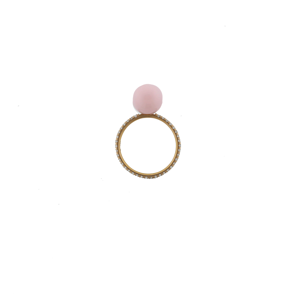 IRENE NEUWIRTH JEWELRY-Pink Opal Diamond Pave Ring-ROSE GOLD
