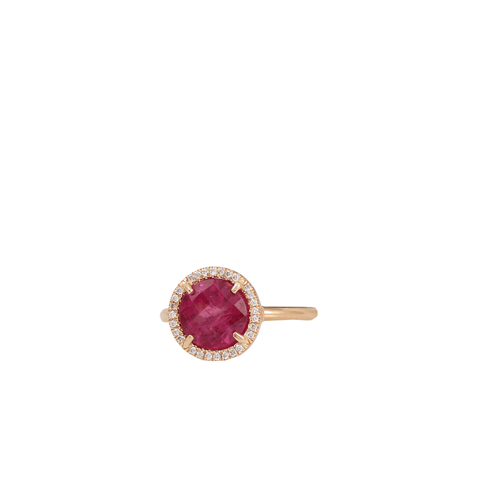 IRENE NEUWIRTH JEWELRY-Pink Tourmaline Ring With Diamond Pave-ROSE GOLD