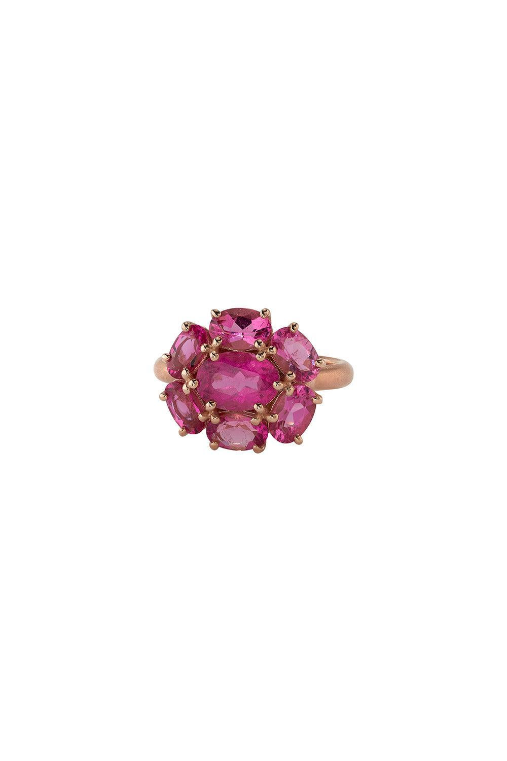 Rubellite Floret Gemmy Gem Ring-ROSE GOLD-6.75-JEWELRYFINE JEWELRING-IRENE NEUWIRTH JEWELRY