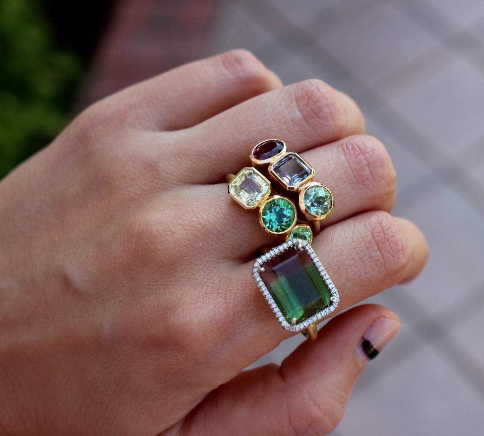 IRENE NEUWIRTH JEWELRY-Watermelon Tourmaline Ring-ROSE GOLD