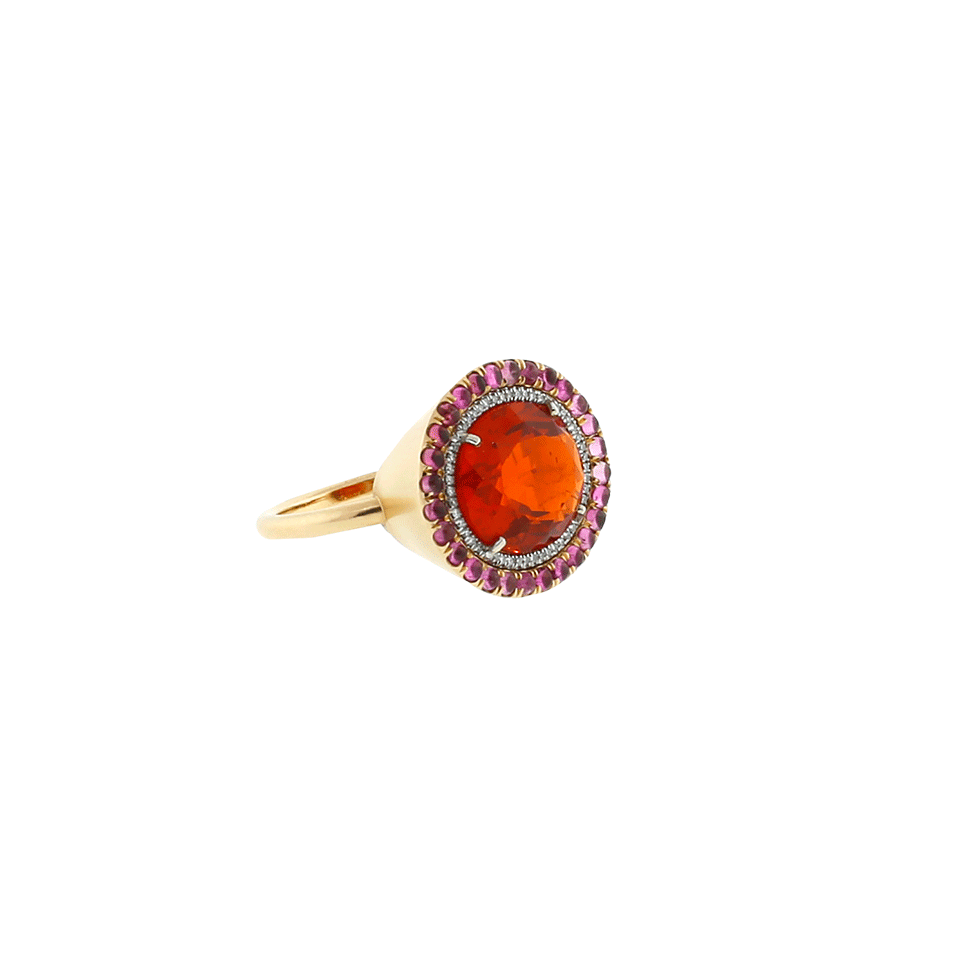 IRENE NEUWIRTH JEWELRY-Fire Opal And Pink Tourmaline Ring-ROSE GOLD
