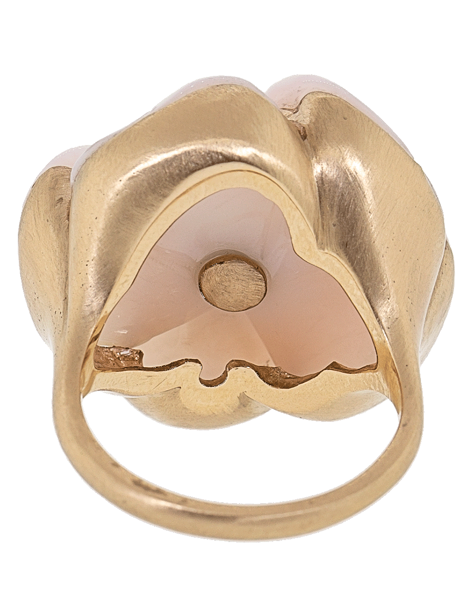 IRENE NEUWIRTH JEWELRY-Pink Opal and Green Tourmaline Flower Ring-ROSE GOLD