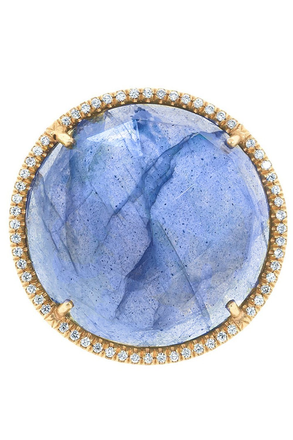 IRENE NEUWIRTH JEWELRY-Rose Cut Labradorite Ring-ROSE GOLD