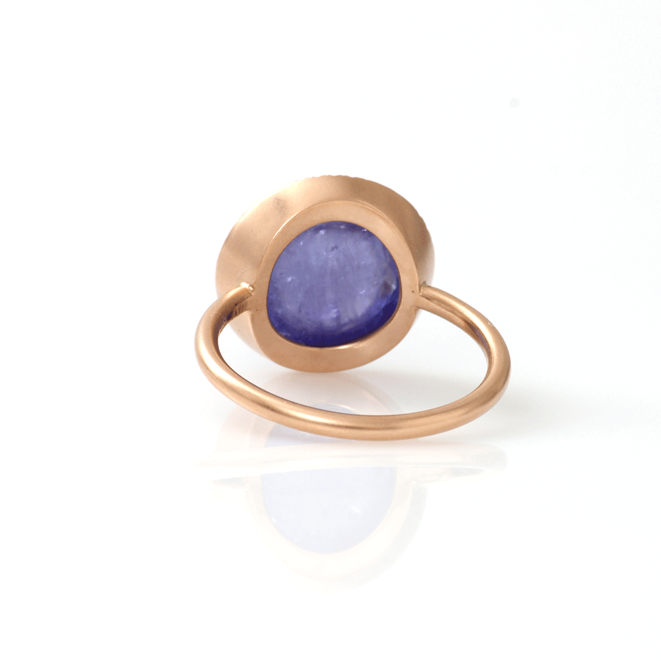 IRENE NEUWIRTH JEWELRY-Tanzanite Ring-ROSE GOLD