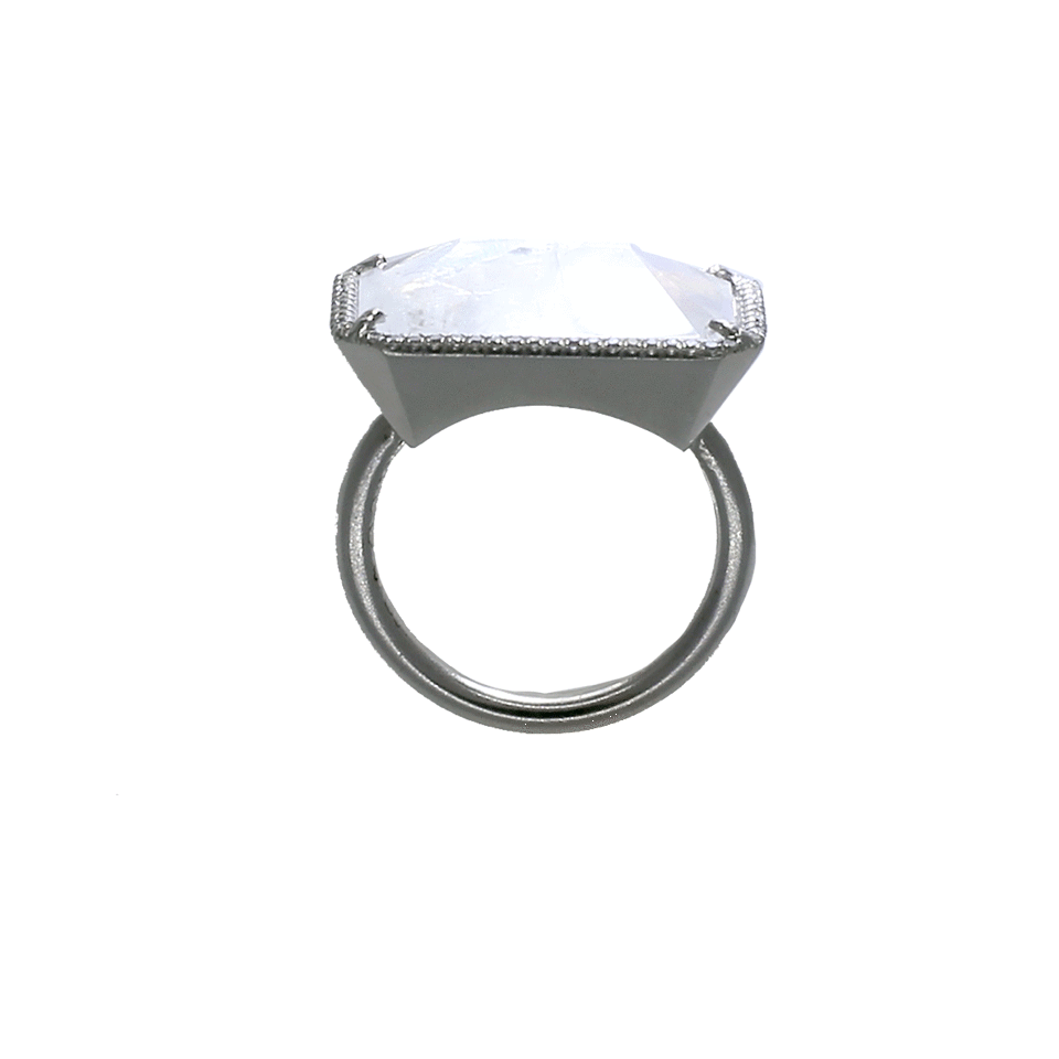 IRENE NEUWIRTH JEWELRY-Rainbow Moonstone Ring-WHITE GOLD