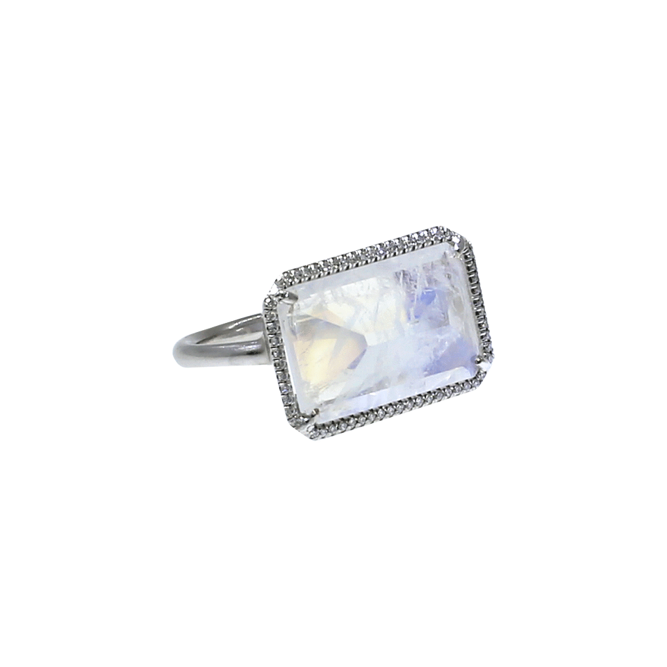IRENE NEUWIRTH JEWELRY-Rainbow Moonstone Ring-WHITE GOLD