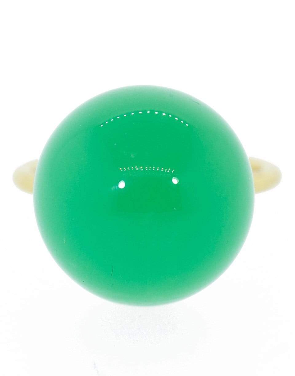 IRENE NEUWIRTH JEWELRY-Chrysoprase Sphere Ring-