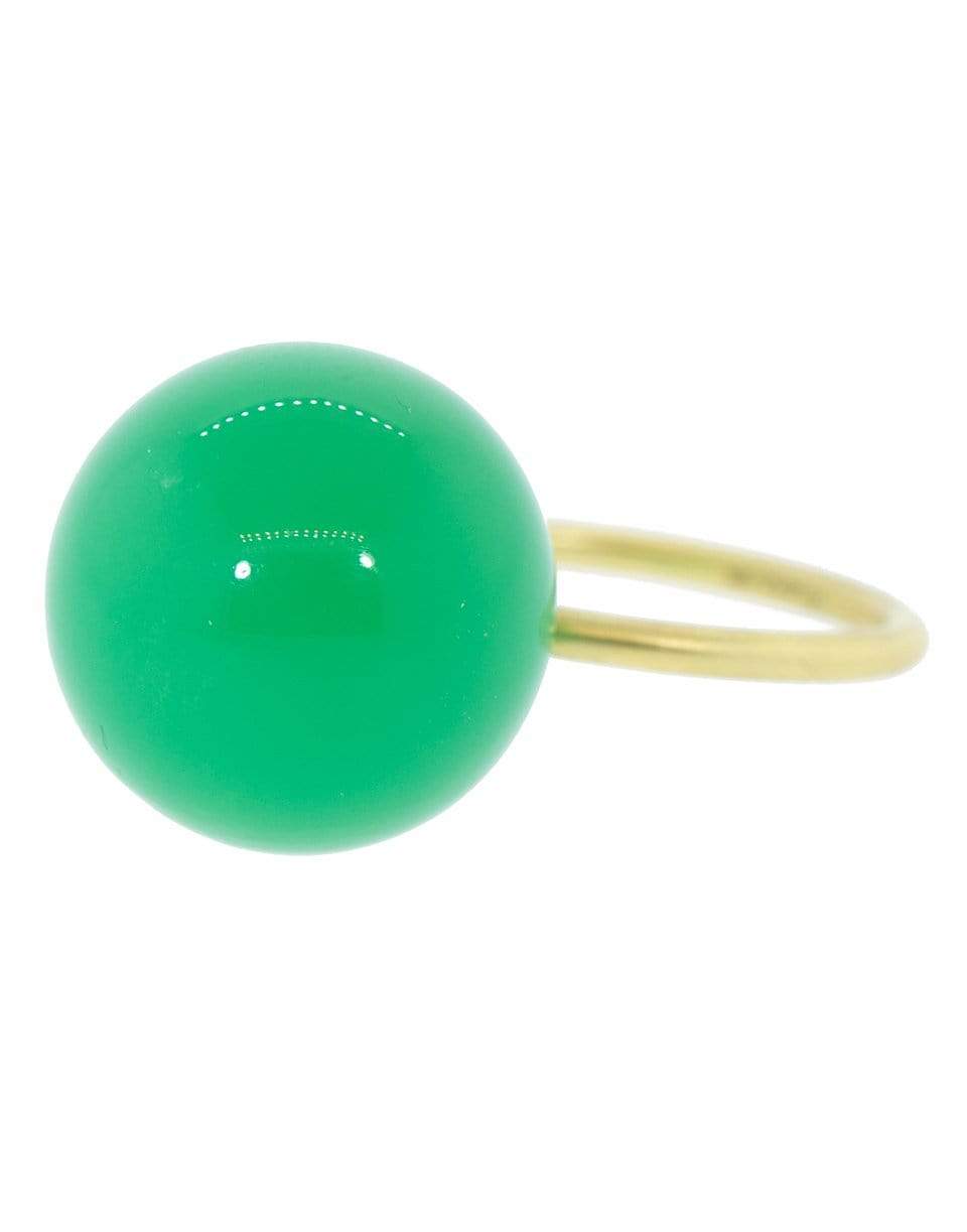 IRENE NEUWIRTH JEWELRY-Chrysoprase Sphere Ring-