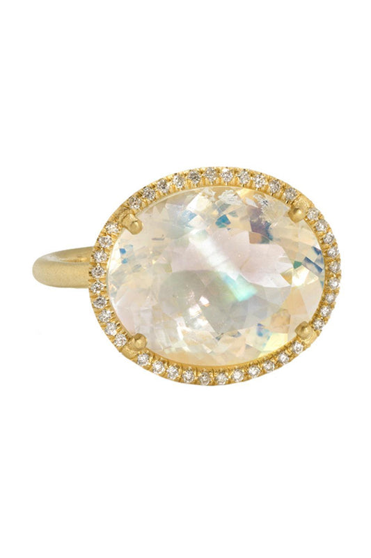 Diamond Rainbow Moonstone Gemmy Gem Ring-YELLOW GOLD-6.75-JEWELRYFINE JEWELRING-IRENE NEUWIRTH JEWELRY