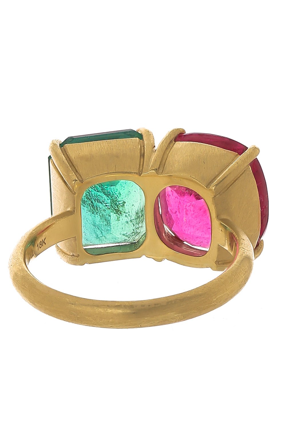 IRENE NEUWIRTH JEWELRY-Gemmy Gem Emerald Rubellite Ring-YELLOW GOLD