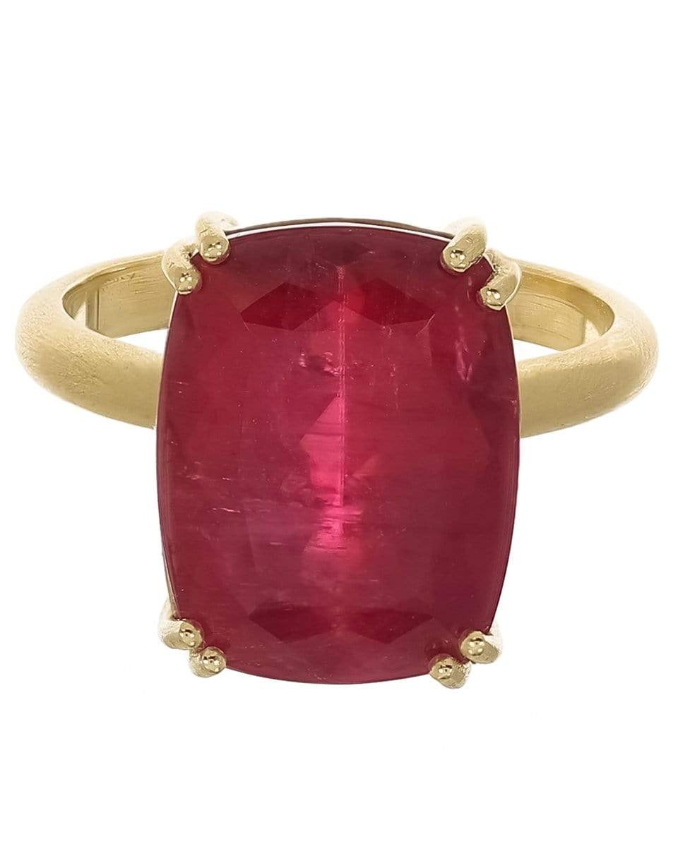 IRENE NEUWIRTH JEWELRY-Gemmy Gem Rubelitte Tourmaline Ring-YELLOW GOLD