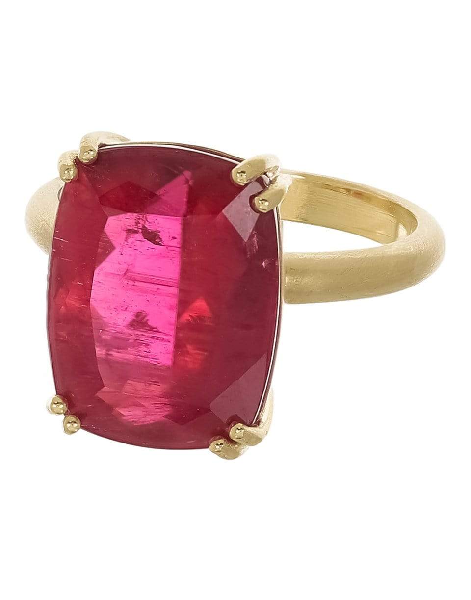 IRENE NEUWIRTH JEWELRY-Gemmy Gem Rubelitte Tourmaline Ring-YELLOW GOLD