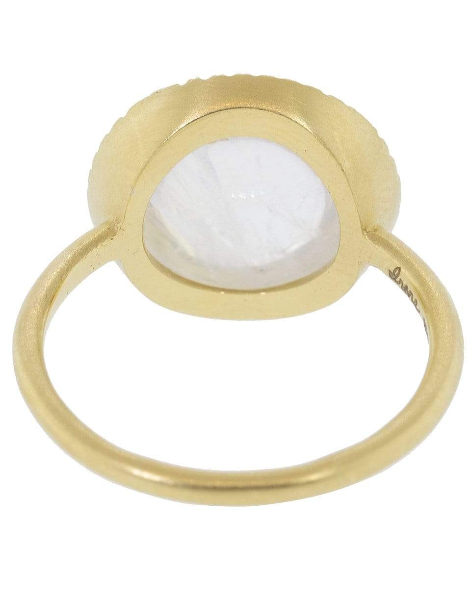 IRENE NEUWIRTH JEWELRY-Rainbow Moonstone Diamond Ring-YELLOW GOLD