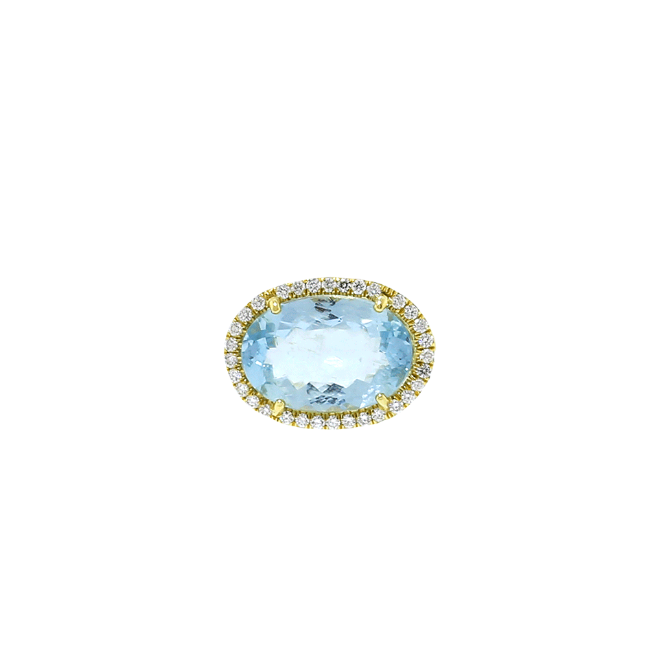 IRENE NEUWIRTH JEWELRY-Limited Edition Fine Aquamarine Ring-YELLOW GOLD