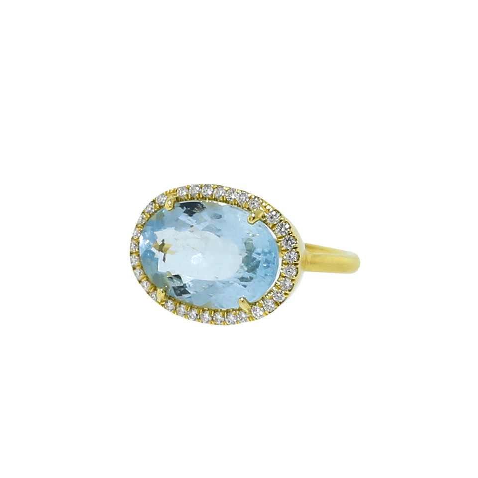 IRENE NEUWIRTH JEWELRY-Limited Edition Fine Aquamarine Ring-YELLOW GOLD