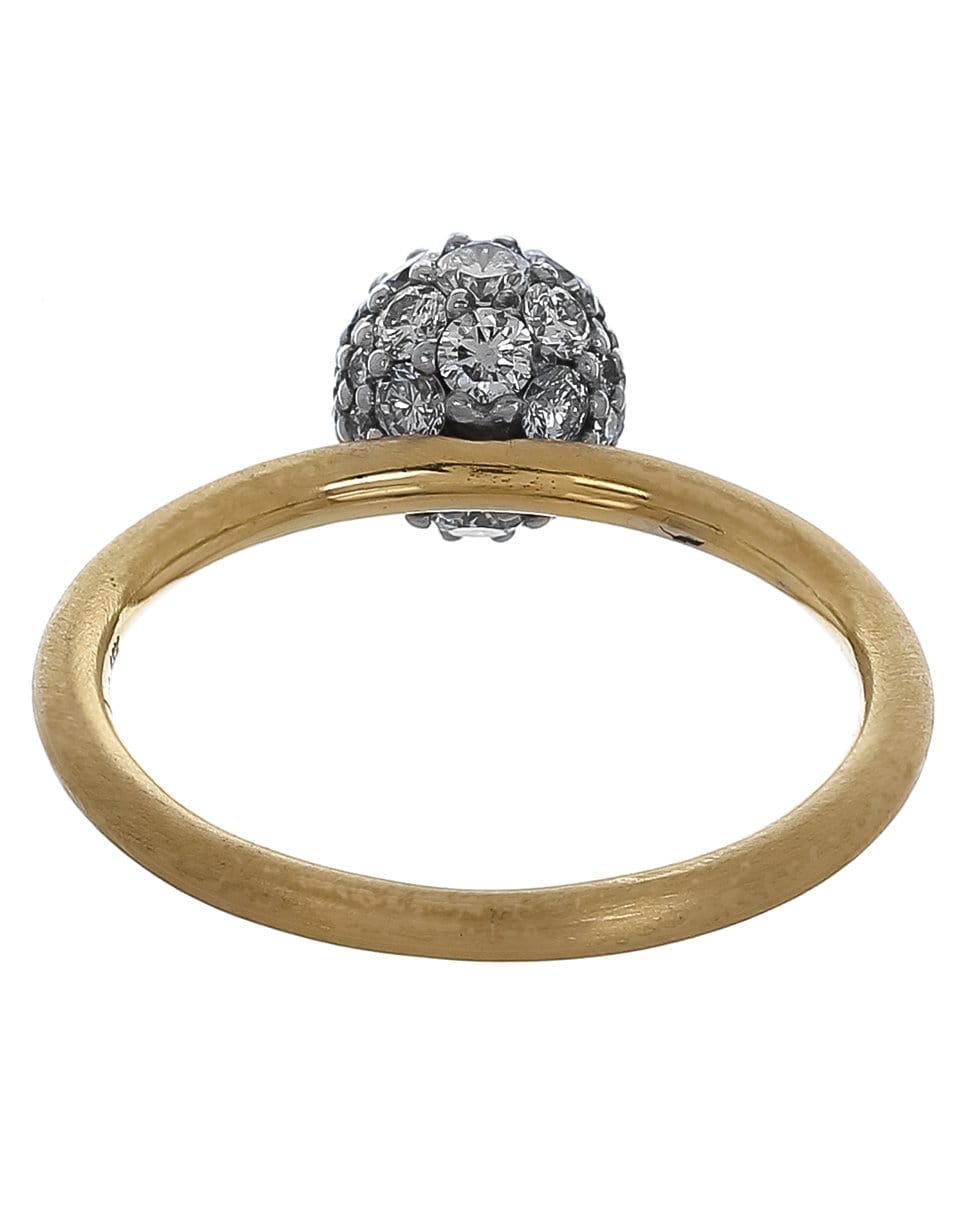 IRENE NEUWIRTH JEWELRY-Pave Diamond Gumball Ring-YELLOW GOLD