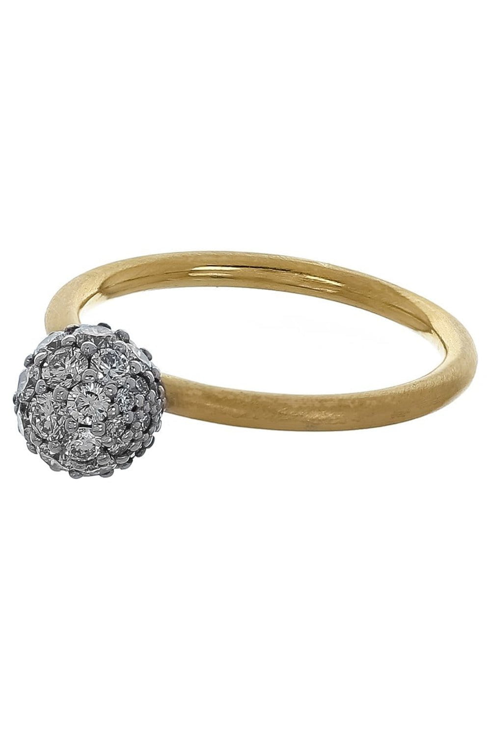 IRENE NEUWIRTH JEWELRY-Pave Diamond Gumball Ring-YELLOW GOLD