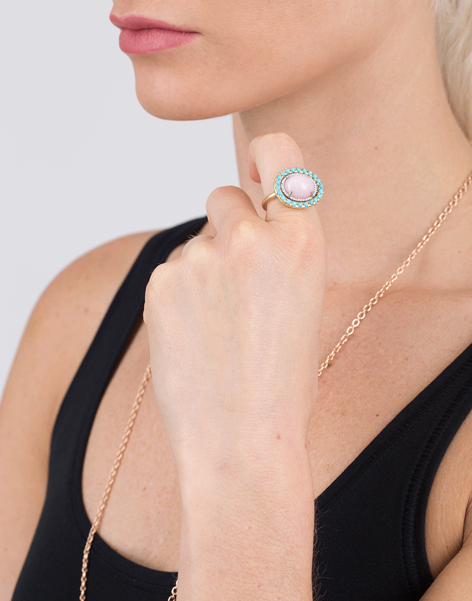 IRENE NEUWIRTH JEWELRY-Pink Opal Ring-YELLOW GOLD
