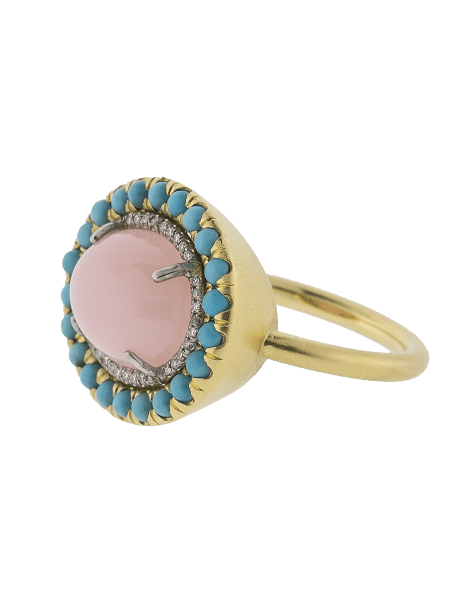 IRENE NEUWIRTH JEWELRY-Pink Opal Ring-YELLOW GOLD