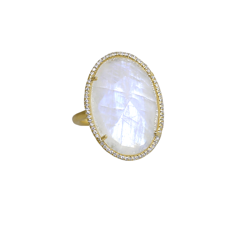 IRENE NEUWIRTH JEWELRY-Rose Cut Rainbow Moonstone Ring-YELLOW GOLD
