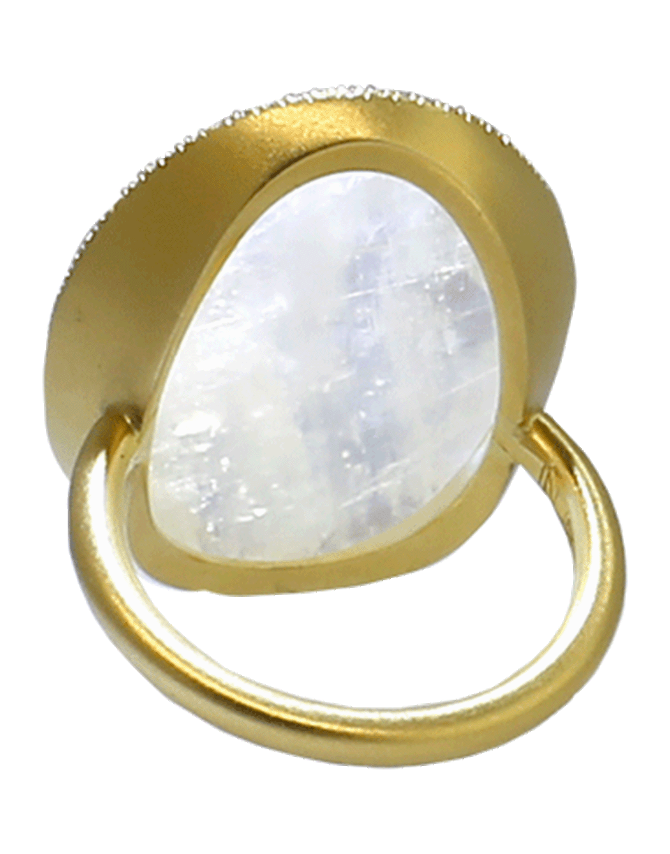 IRENE NEUWIRTH JEWELRY-Rose Cut Rainbow Moonstone Ring-YELLOW GOLD