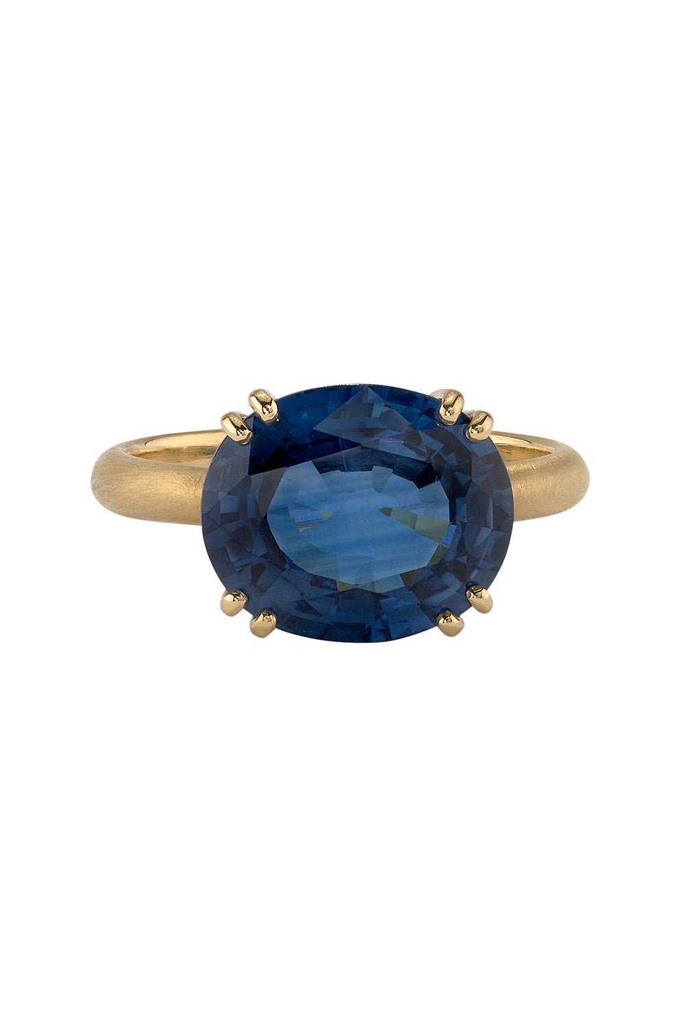 IRENE NEUWIRTH JEWELRY-Gemmy Gem Double Prong Sapphire Ring-YELLOW GOLD